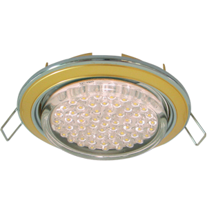 Светильник встраиваемый Ecola GX53 H4 9022 без рефлектора 2 цвета хром-золото-хром