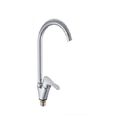 Смеситель для мойки КС-СМ одноручный на гайке, высокий излив