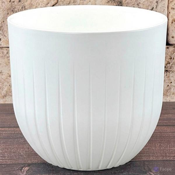 Кашпо 4л Альфа белый