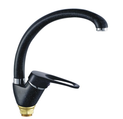 Смеситель для кухни черный HAIBA 4113-7