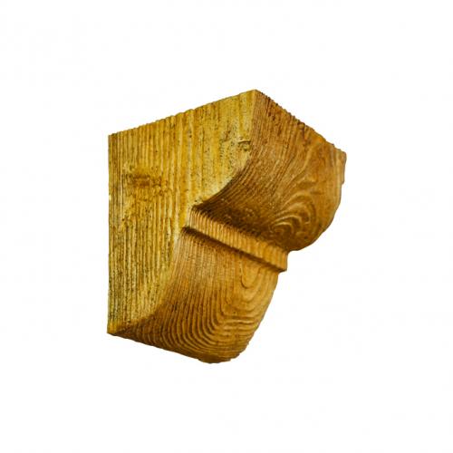 Консоль РУСТИК для балки 90 х 60 мм 80 х 70 х 120 орех медовый