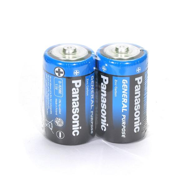 Батарейка солевая Panasonic R20 (D) Zinc Carbon 1,5В