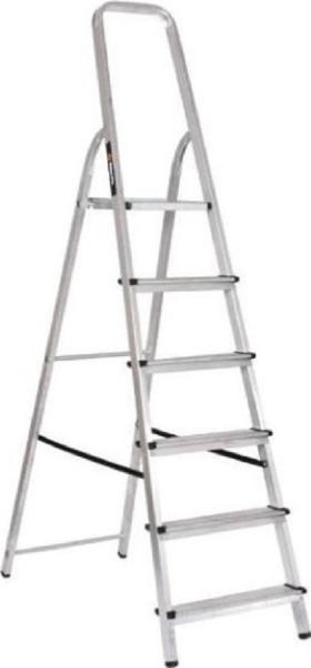 Стремянка алюминиевая ВИХРЬ 6 ступени h 1,24 м