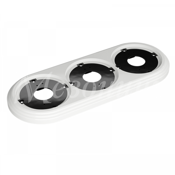 Рамка трехмест.пластик. белая УСАДЬБА