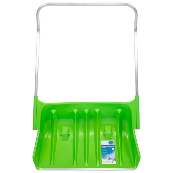 Движок для уборки снега 810х535х1300 пластиковый с алюминиевой рукояткой Сибртех