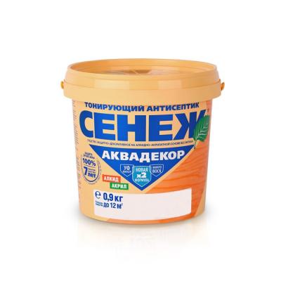 Антисептик СЕНЕЖ аквадекор махагон 0,9 кг