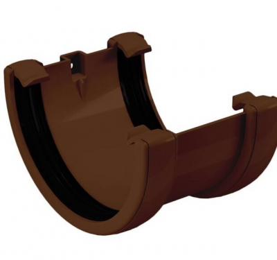 Соединитель желоба VERAT (муфта) Коричневый (ТН)