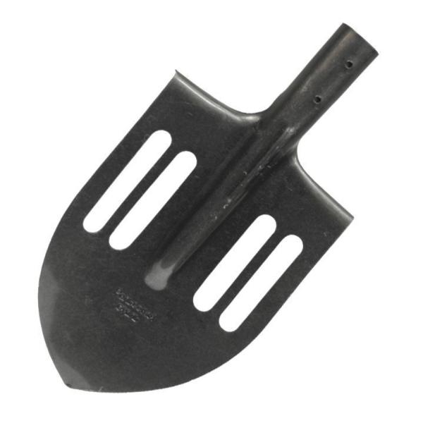 Лопата штыковая с прорезями MosTek Ш-600СП Рельсовая сталь без черенка