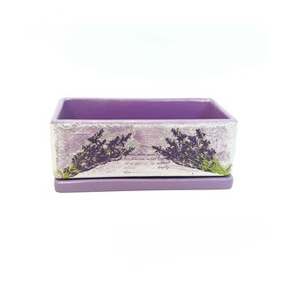 Горшок для катусов керамика Лаванда 24х12х9 см