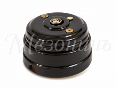 Розетка фарфор.TV (SAT) черная НОВАЯ ГОЛЛАНДИЯ