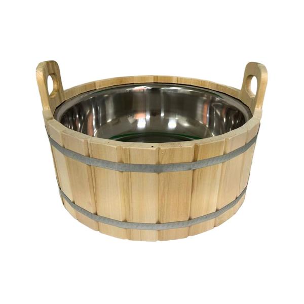 Шайка 17л с нержавеющей вставкой двуручная ЛТ-17