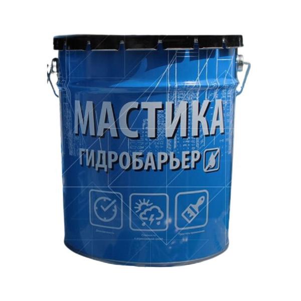 Мастика битумная КРЗ Гидробарьер №9 гидроизоляционная 18л 18кг
