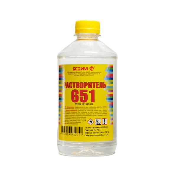 Растворитель 651 ЯСХИМ 0,5л (25)