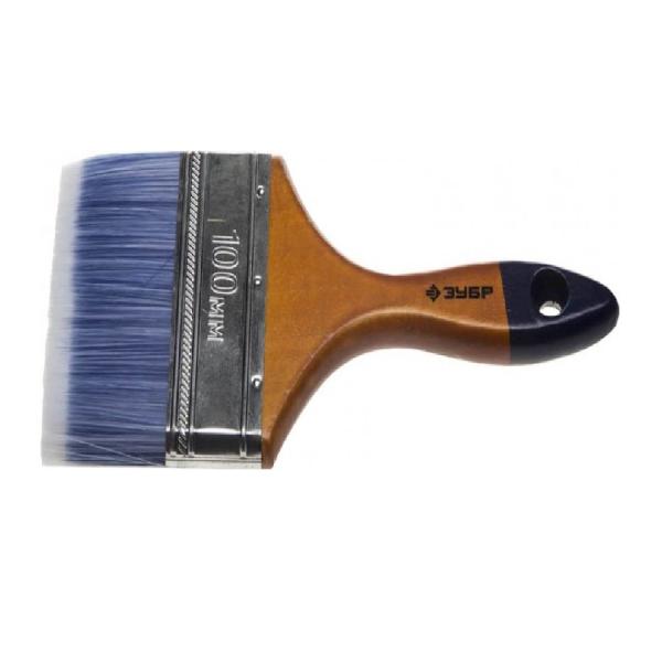 Кисть плоская ЗУБР 100мм для ЛКМ на водной основе