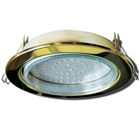 Светильник встраиваемый Ecola GX70 H5 без рефлектора золото