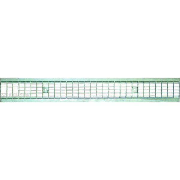 Решетка 1000х135х20 для лотка H125 мм оцинкованная щелевая
