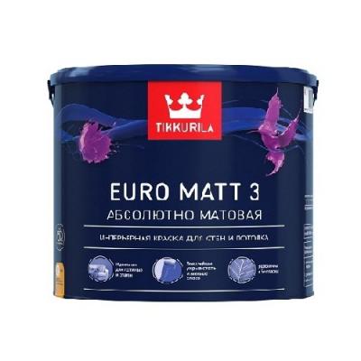Краска водно-дисперсионная EURO MATT 3 А интерьерная глубокоматовая 0,9л Краска водно-дисперсионная EURO MATT 3 А интерьерная глубокоматовая 0,9л