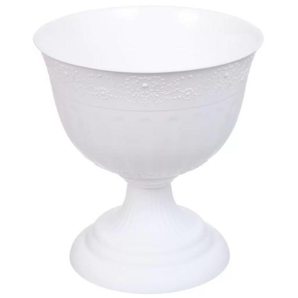 Кашпо-вазон Венеция 33 белый 10л