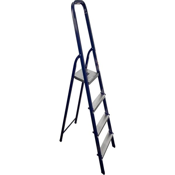 Стремянка стальная Алюмет 4 ступени h 1,54 м (широкие ступени)