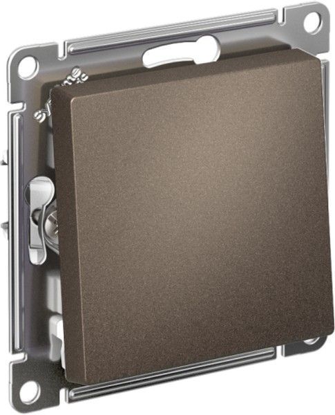 Переключатель Schneider AtlasDesign одноклавишный 10А, мокко