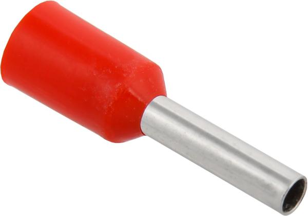 Наконечник кабельный НШВИ IEK 1,5мм2 L=8мм красный (100)