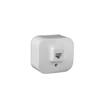 Розетка Legrand Keystone открытая установка белая Розетка Legrand Keystone открытая установка белая