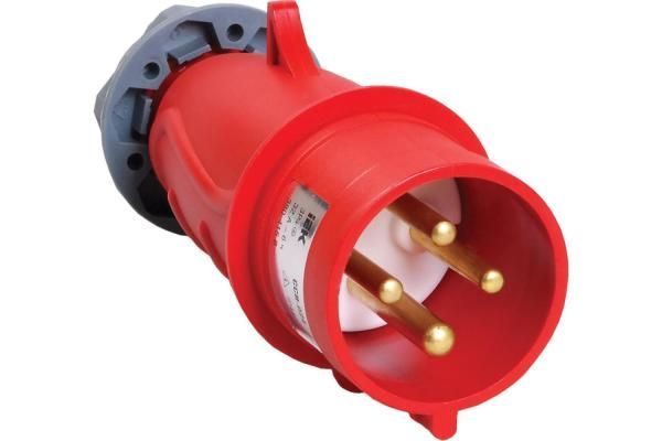 Вилка IEK MAGNUM переносная ССИ-024 3Р+РЕ 32А-6ч/380-415В IP44