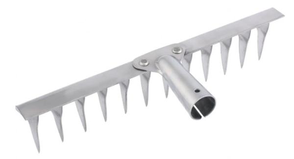 Грабли 14 зубьев витые нержавеющая сталь без черенка