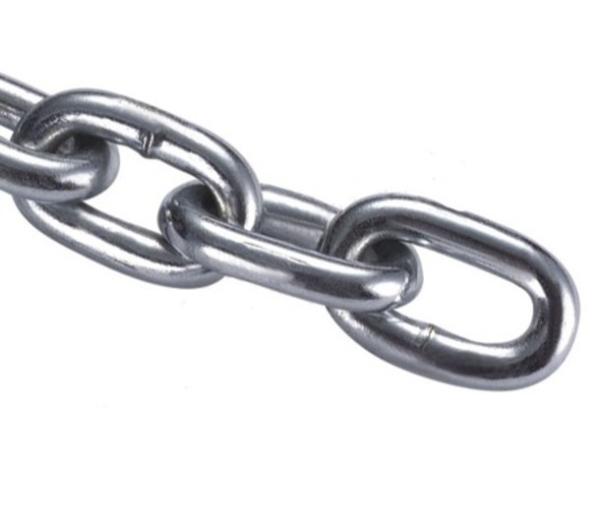 Цепь короткозвенная  7мм оцин.сварная DIN5685A(20м