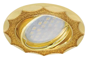 Светильник встраиваемый Ecola MR16 DL36 GU5.3 литой золотой блеск/золото