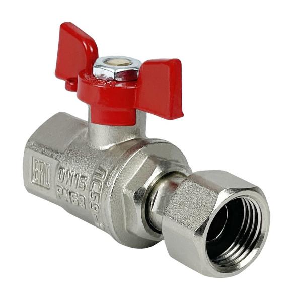 Кран шаровый латунный VALFEX PREMIUM с накидной гайкой ВР-ВР