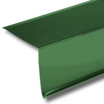 Планка торцевая фигурная 90х115 RAL6005 2м