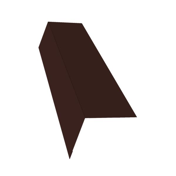 Планка карнизная 85х100 ПЭ RAL8017 2м