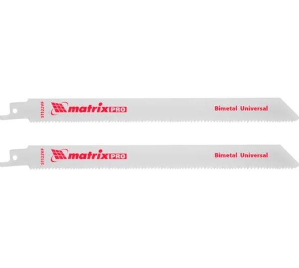 Полотна по дереву для сабельной пилы 200/8,5мм Matrix (2шт)