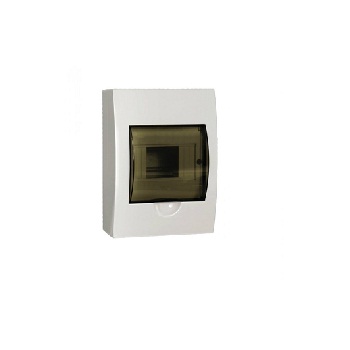 Щит распределительный IEK KREPTА навесной ЩРн-П-6 IP41пластиковый белый прозрачная дверь