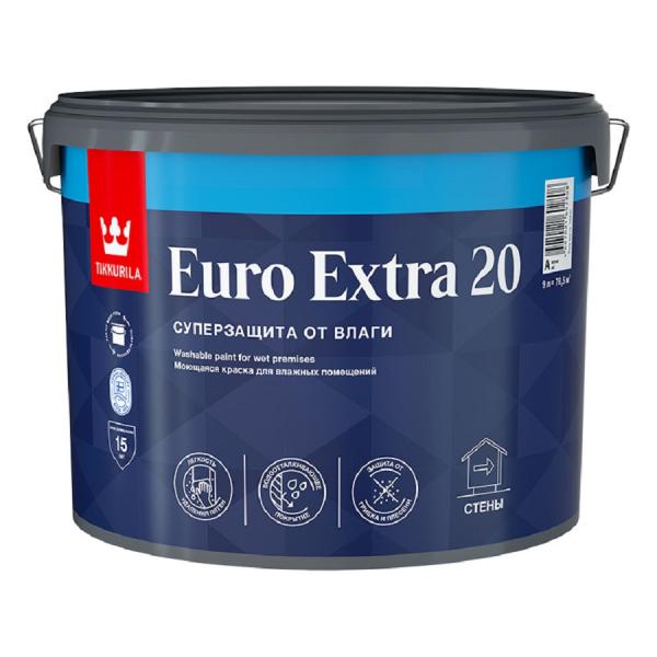 Краска водно-дисперсионная EURO EXTRA 20 А полуматовая