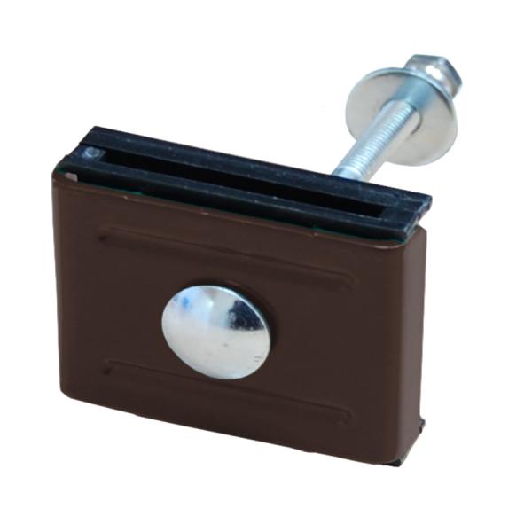 Крепление скоба (болт М6х80) RAL8017