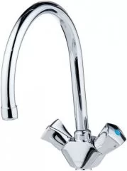 Смеситель для кухни две ручки 6100788