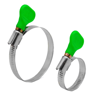 Хомут червячный 40мм - 60мм с барашком