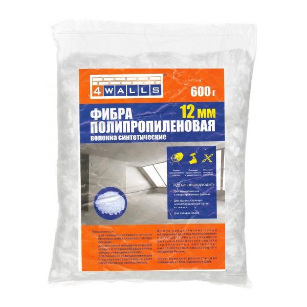 Фибра Полипропиленовая 12мм 0,6кг 4WALLS/12