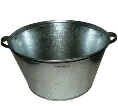 Таз круглый 26 л оцинкованный