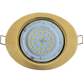 Светильник встраиваемый Ecola GX53 FT3238 без рефлектора эллипс золото