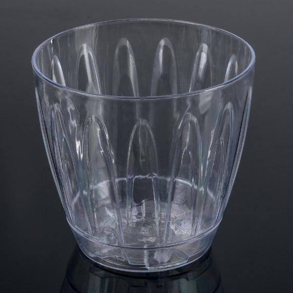 Горшок пластиковый Орхидея 1,5 л прозрачный с пристегнутым поддоном