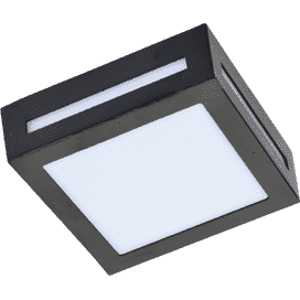 Светильник накладной Ecola GX53 LED 3082W IP65 1*GX53 136x136x55 матовый квадрат черный