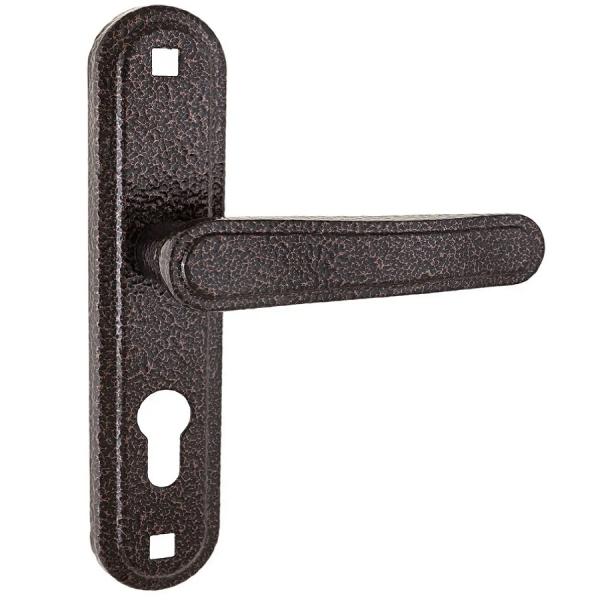 Ручка дверная на планке РФ1-55/03А медный антик (АБСОЛЮТ)