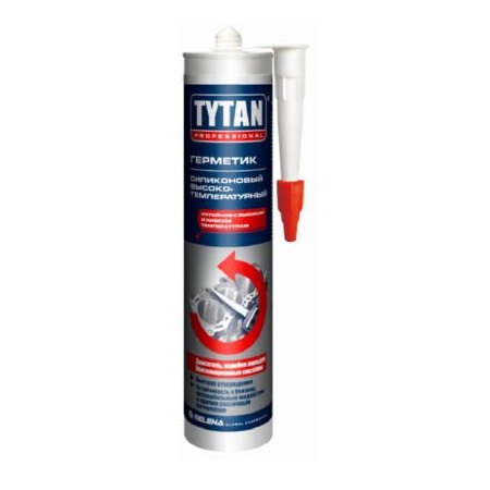 Герметик Tytan силиконовый высокотемпературный красный 310мл