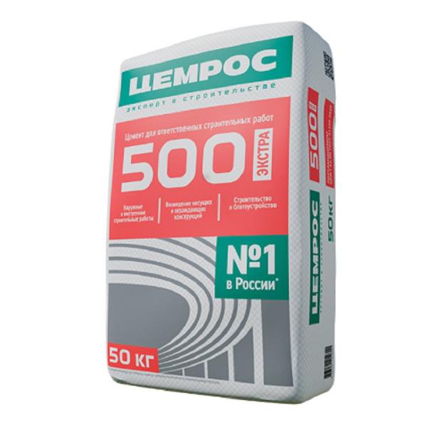 Цемент М-500 Д0 Цемрос 50 кг