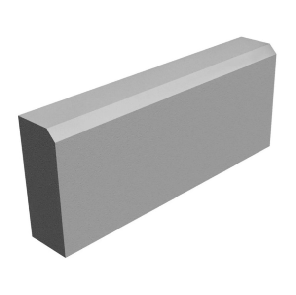 Бордюр тротуарный Stellard 1000х200х80 серый на поддоне 44 штуки