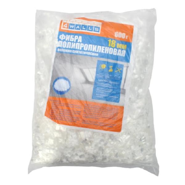 Фибра Полипропиленовая 18мм 0,6кг 4WALLS/12