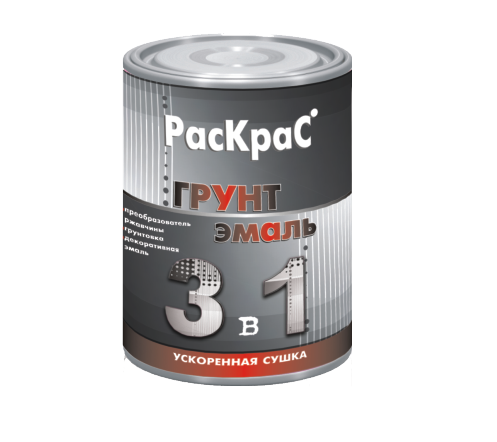 Грунт-эмаль 3в1 РасКраС 
